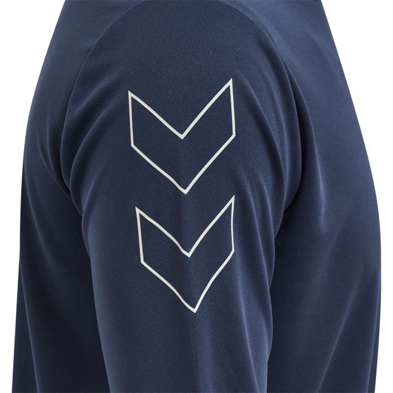 Pánské Tričko Hummel Te Topaz L/S Tmavě Blankyt | 422039-698