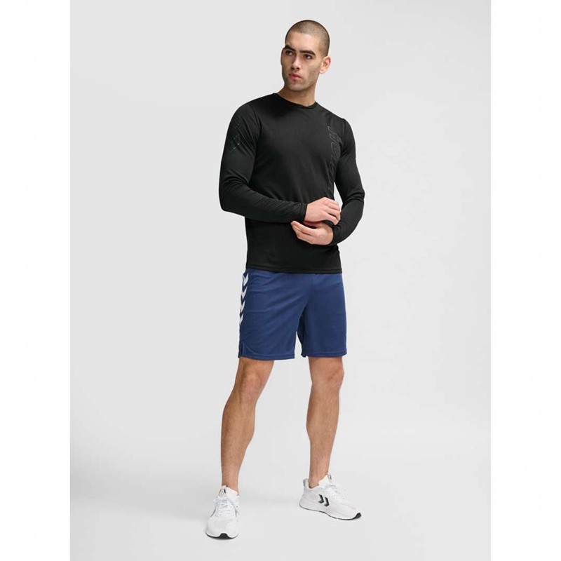 Pánské Tričko Hummel Te Topaz L/S Černé | 038833-890