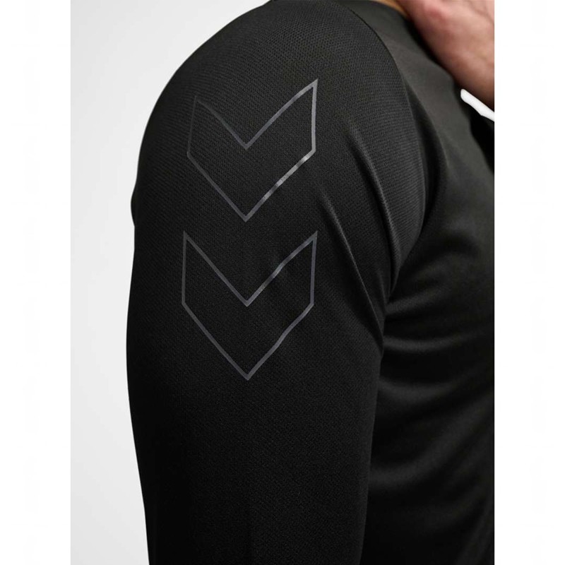 Pánské Tričko Hummel Te Topaz L/S Černé | 038833-890
