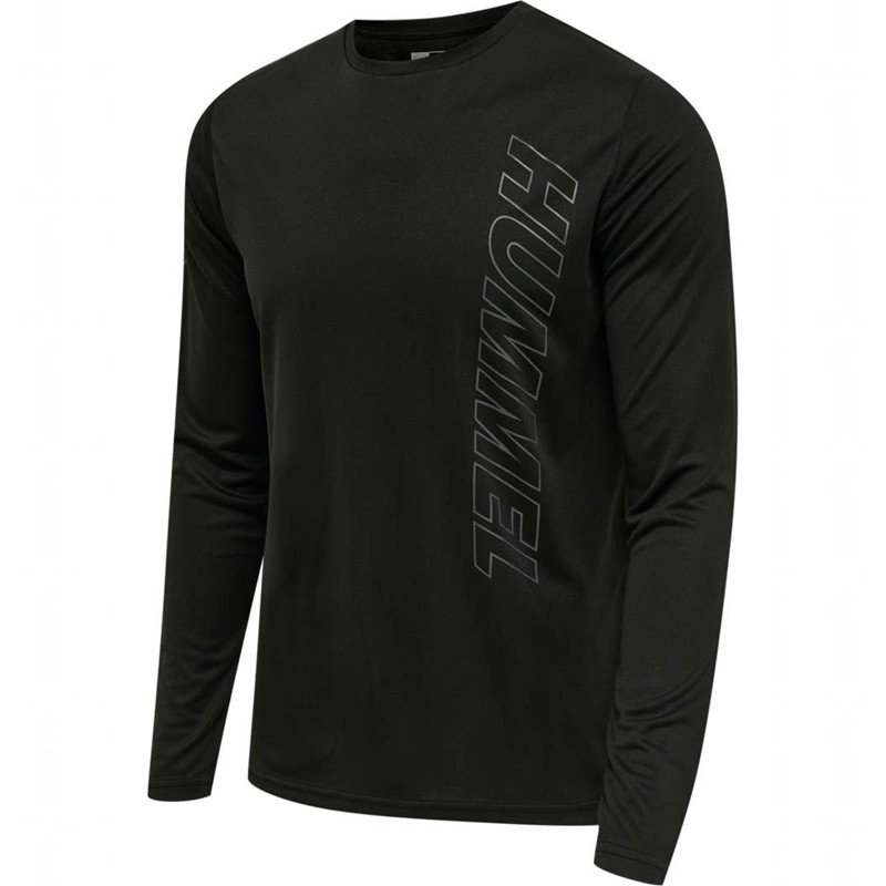 Pánské Tričko Hummel Te Topaz L/S Černé | 038833-890