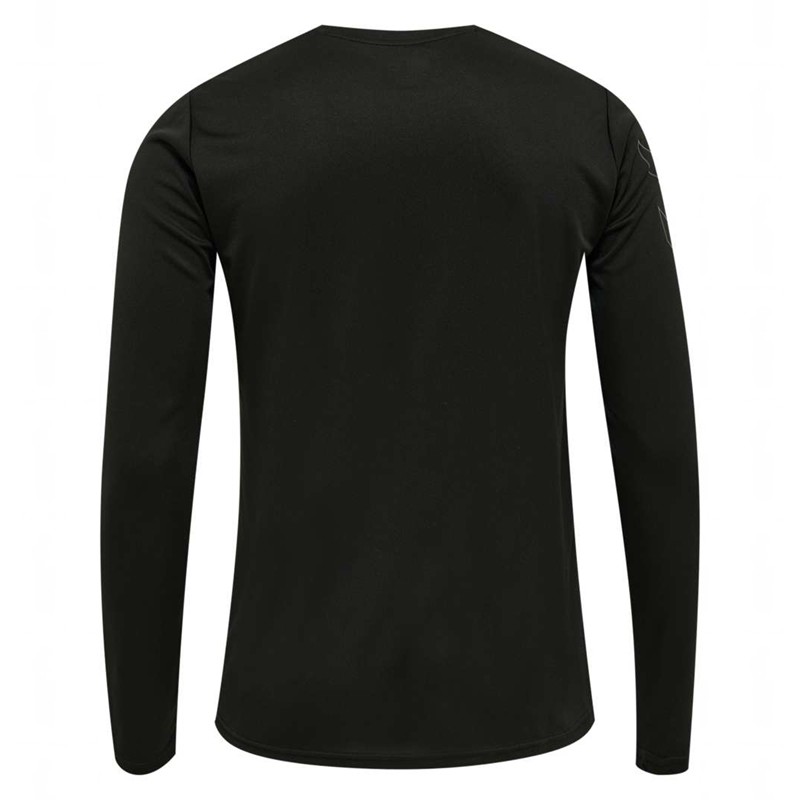 Pánské Tričko Hummel Te Topaz L/S Černé | 038833-890
