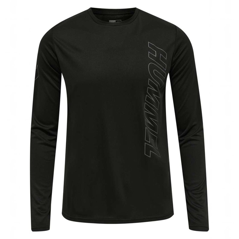 Pánské Tričko Hummel Te Topaz L/S Černé | 038833-890