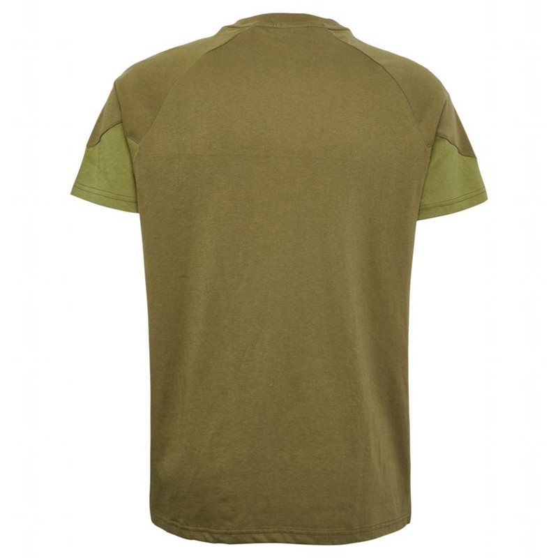 Pánské Tričko Hummel Travel S/S Olivy Zelené | 546825-675