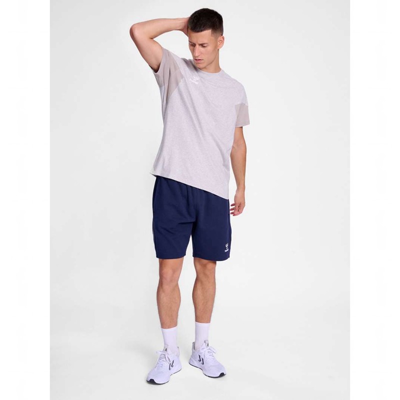 Pánské Tričko Hummel Travel S/S Šedé | 138632-191
