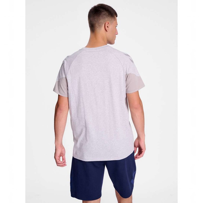 Pánské Tričko Hummel Travel S/S Šedé | 138632-191