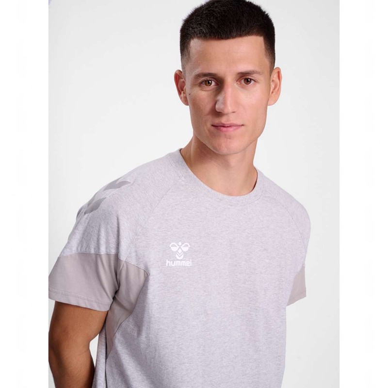 Pánské Tričko Hummel Travel S/S Šedé | 138632-191