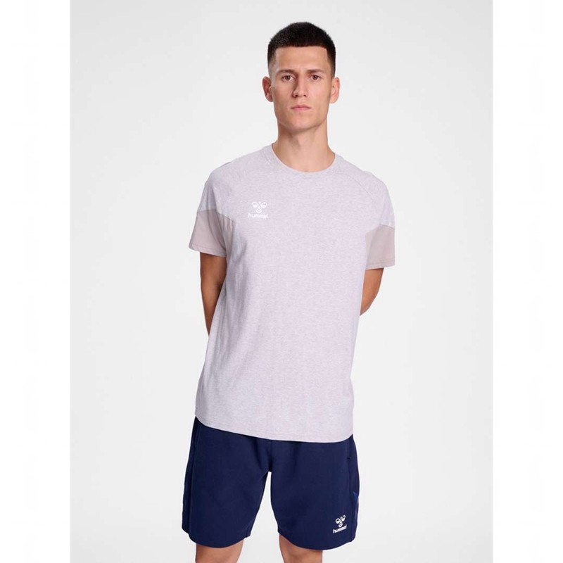 Pánské Tričko Hummel Travel S/S Šedé | 138632-191