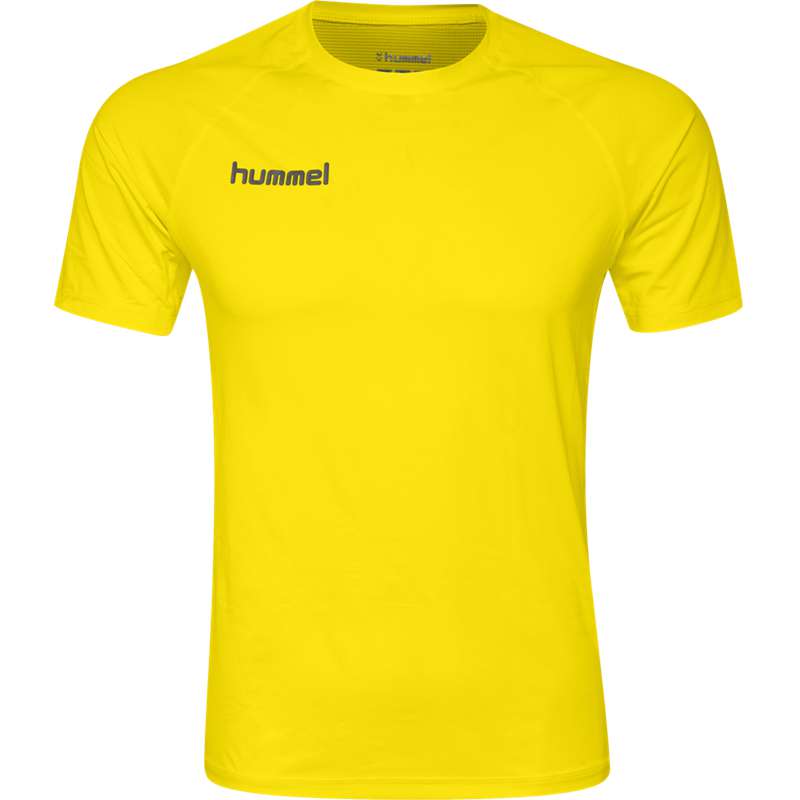 Pánské Základní Vrstva Hummel First Performance Jersey S/S Žluté | 470193-508