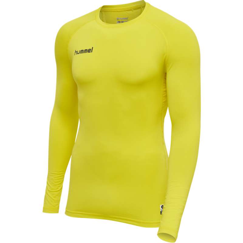 Pánské Základní Vrstva Hummel First Performance Jersey L/S Žluté | 367103-861