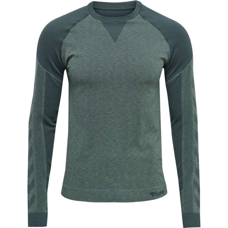 Pánské Základní Vrstva Hummel Kent Seamless T-shirt L/S Zelene | 455064-400